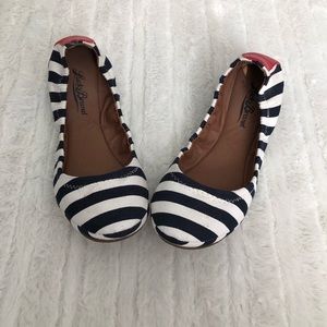 Lucky Brand Shoes - Lucky Brand- Navy & White Striped Flats- Size 7.5 Lucky Brand Shoes - Lucky Brand- Navy & White Striped Flats- Size 7.5